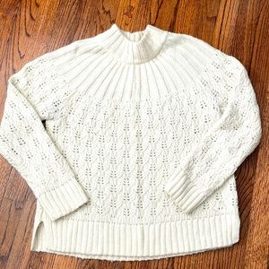 Cream chunky open stitch sweater